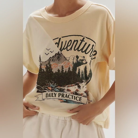 Daily Practice Tops - Anthropologie Daily Practice Women’s Adventure T-Shirt Size L Loungewear Shirt
